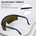 Serplex® Laser Safety Glasses, IPL 190-480nm/ 750-2000nm Laser Goggles IPL Eye Protection Goggles For Beauty Machine, Electric Hair Remover, With Wipe Cloth & Glasses Box, Green