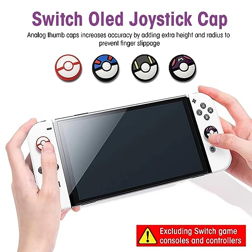 ZORBES® 12PCS Silicone Joycon Thumb Grip Caps Creative Ball Design Joy-Con Thumb Grip Cap Suitable Controllers of Switch OLED Lite