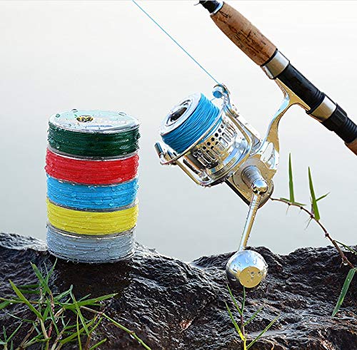 ELEPHANTBOAT® PROBEROS 100M Durable Colorful PE 4 Strands Monofilament Braided Fishing Line Angling Accessory, Durable Fishing Wire