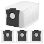 Verilux® 4Pcs Dust Bags for Dreame L10s Pro Ultra Vacuum Cleaner Replacement Dust Bags Superior Filtration Capabilities Large Dust Bags for Dreame L10s Pro, 196x108x139mm