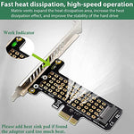 Verilux® NVMe Adapter M.2 PCIe 4.0 x1 Card for M.2 (M Key) 2230 2242 2260 2280 Size NVMe SSD Support PCIe x4 x8 x16 Slot Graphic Card 4PCS