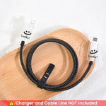 Verilux® Charger Protectors for iPhone 15 14 20W Charger Cover Charging Cable Spring Coil Protector with Simle Face Connector Sleeve for Adapter 3PCS