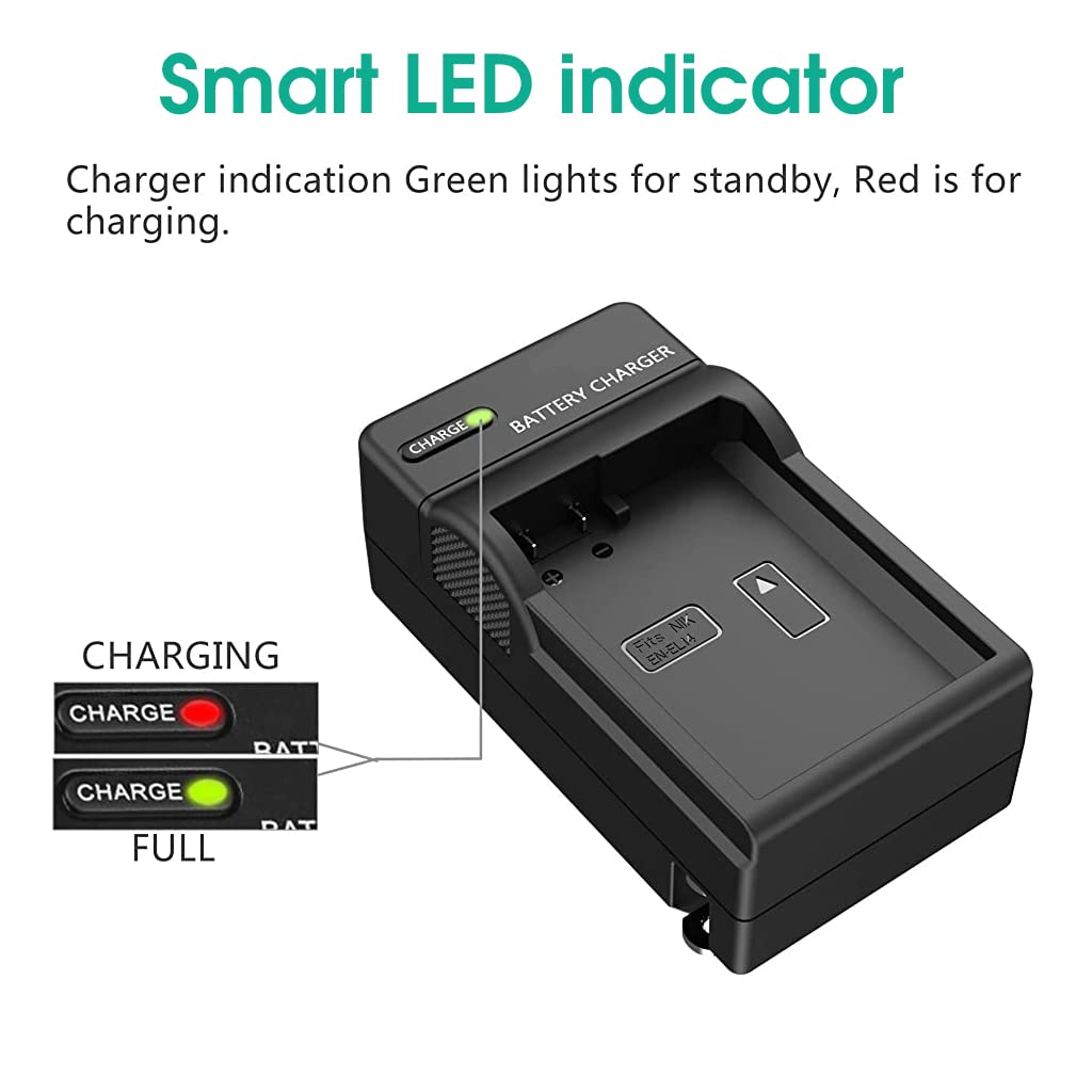 ZORBES® Battery Charger for Nikon ENEL 14 Battery