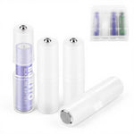 ZORBES® 4pcs AAA to AA Battery Adapter Converter Holder, Battery Size Converter Case, Snap-in AAA-to-AA Battery PP Converter Case for Flashlights, Toys, Remotes & Electronics, 65x54x16mm
