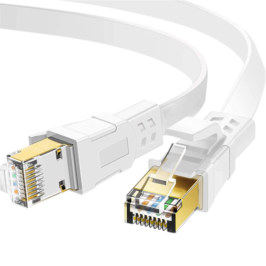 Verilux® Type C to RJ45 NIC Adapter Cable 6.6ft Ethernet Cable High Speed 100Mbps 100Mbps RTL8152B NIC Chip, Wired Internet Connection Cable Compatible with Laptop, Tablets, Phone