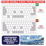 ZORBES® Compatible with MacBook Air 13.6 Inch A3240, Laptop Case Cover Fashion Starry Artistic Shell Case with Matching Keyboard Protective Stickers, Fits 2023 A2681 M2 2024 A3113 M3