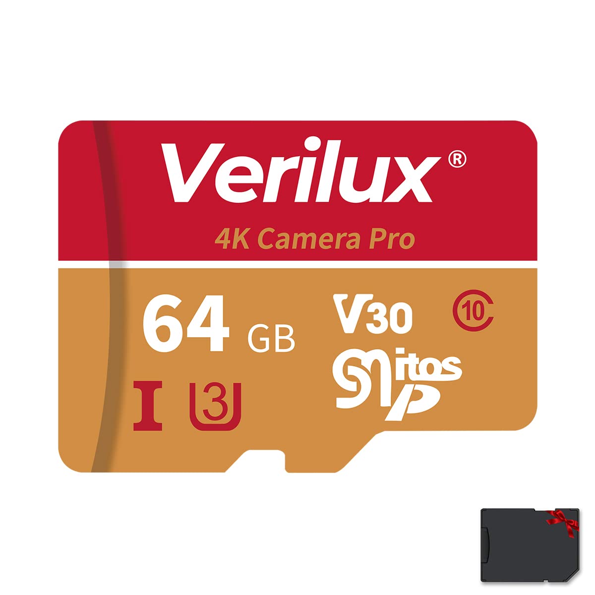 Verilux® Micro SD Card 64 GB Universal Camera SD Card Memory Card with SD Card