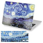 ZORBES® Compatible with MacBook Air 13.6 Inch A3240, Laptop Case Cover Fashion Starry Artistic Shell Case with Matching Keyboard Protective Stickers, Fits 2023 A2681 M2 2024 A3113 M3