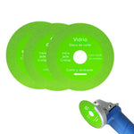 Serplex® 3Pcs Glass Cutting Disc 3.9'' Diamond Grinding Blade, Professional Power Cutter Attachment for Glass, Jade, Crystal, Tile, and Stone Cutting