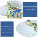 ZORBES® Polyester Wide Brim Sun Hats for Women Beach Foldable UV Protection Summer Cap Travel Holiday Swimming UPF 50+ Blue 2PCS