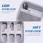 ZORBES® Carrying Case for DJI Action 2, Hard Shell EVA Protective Carrying Case Travel Bag with Lanyard, Waterproof Storage Bag Handbag, for DJI Action 2 Camera Accessories, Grey