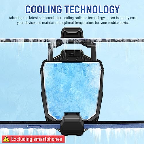 Verilux® Phone Cooler for Gaming,Universal Moblie Cooler with Two Cooling Speeds,Mobile Phone Radiator Case for iPhone Android Smartphones from 4.5 to 7in Cell Gaming 2 PCS
