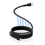 Verilux Type C to Type C Cable 60W 1.5m for Fast Charging with Magnetic Winding | Nylon Braided