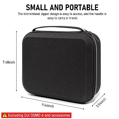 ZORBES® Storage Bag for DJI Osmo Mobile 6, Travel Carrying Case for DJI OSMO 6, Hard Shell Portable Case Phone Stabilizer for DJI OM6