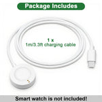 ZORBES® Compatible with Fossil Gen 6/5/ 4, Smart Watch Wireless Charging Dock 3.3ft Type C Charging Cable PD Magnetic Dual Pin Charging Dock