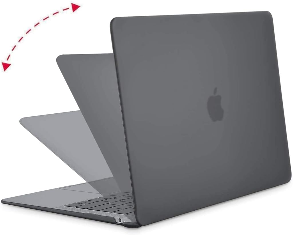 ZORBES® 13.3 Inch Laptop Cover for MacBook Air M1 A2337 A2179 A1932 Hard Shell Case Compatible with Apple 2020 2019 2018 Release Skin Waterproof Scratch-Resistant Black 2PCS