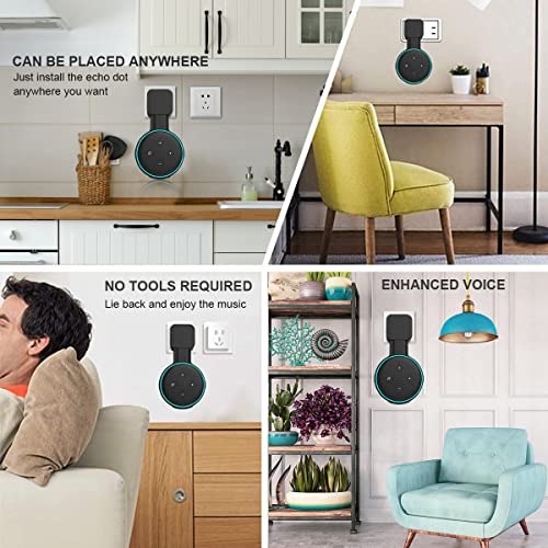 ZORBES® Wall Holder for Alexa Echo Dot 3rd Generation 2 PCS