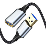 Verilux USB C Extension Cable 3.3ft with Metal Connectors and 100W PD Fast Charging | 10Gbps Data and 4K Video Transfer