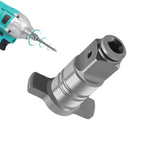 Serplex® Magnetic Converter Attachment 1/2Inch Square Drive to 1/4Inch Hex Female Socket Adapter Assembly Drill Housing for Power Wrench, Universal Fit Hex Tool, Drill Bit, Socket Sleeve