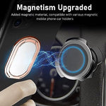 ZORBES® Desktop Phone Stand 360° Rotatable Mobile Ring Holder Foldable Strong Adhesive Grip Pocket-Friendly Zinc Alloy for Hand Table Car Mount 2 PCS