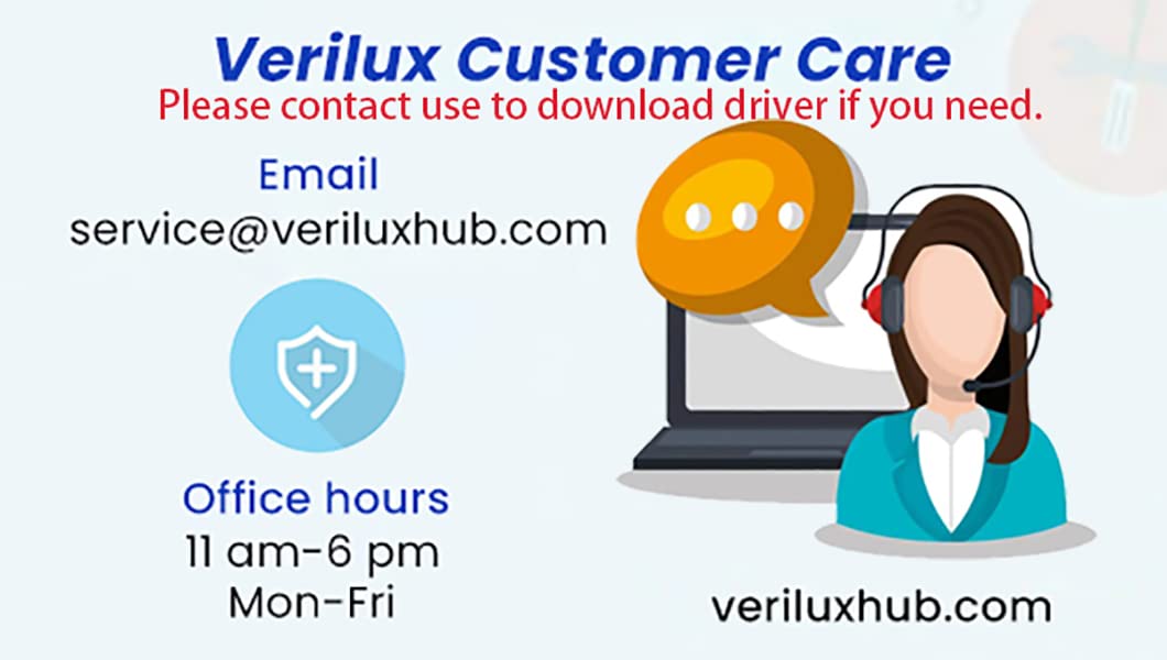 Verilux® 4 in 1 USB to Ethernet Adapter, USB 3.0,RJ45 to USB C Thunderbolt 3/Type-C Gigabit Ethernet LAN Network Adapter, Compatible