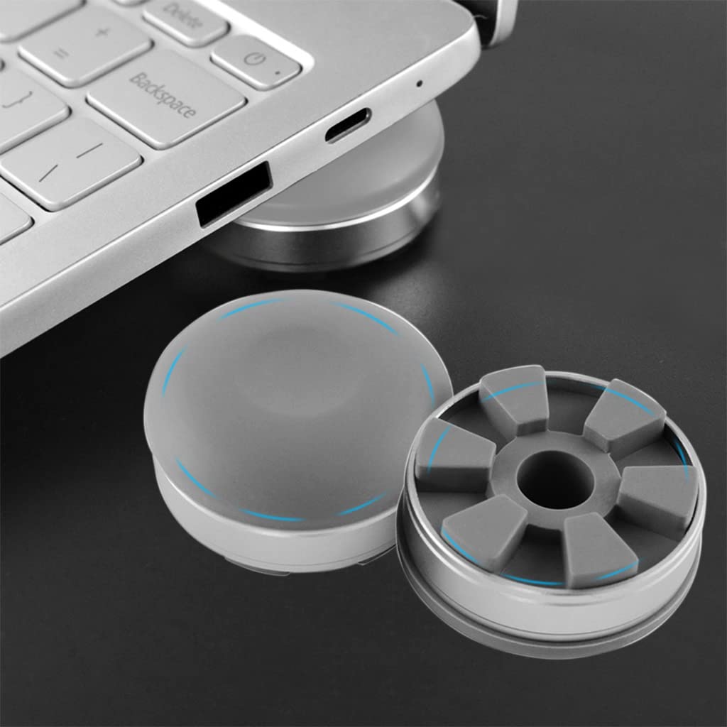 Verilux Laptop Cooling Pad 2 Pack for Elevation and Heat Dissipation with 8° Tilt | Anti Slip Silicone Aluminum Stand