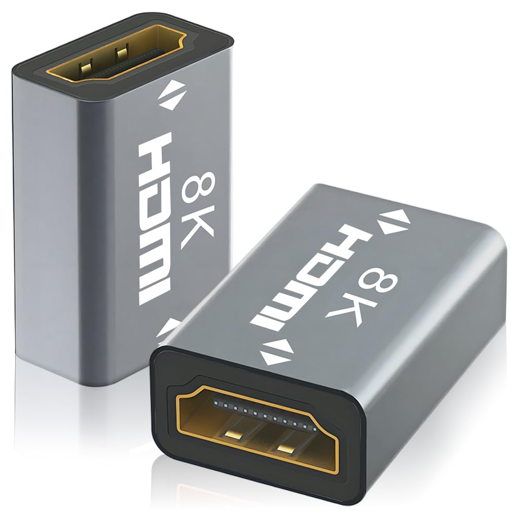 Verilux HDMI Coupler for Cable Extension featuring Gold Plated Connectors | 8K UHD Compatible