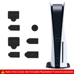 Verilux® Dust Plug for PS5, 9Pcs Dust Plug Kit for PS5/PS5 Slim Console, PS5 Silicone Dust Plugs Protector Antidust Cover Dustproof Plug for Playstation 5 Disk/Digital Console