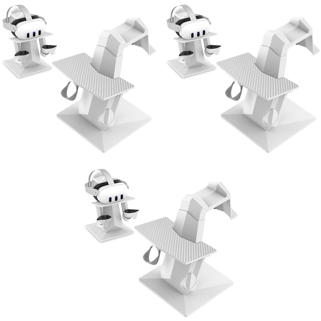 Verilux Glasses Storage Stand for Meta Quest 3 and 3S featuring Non Slip ABS Base | 3PCS Set