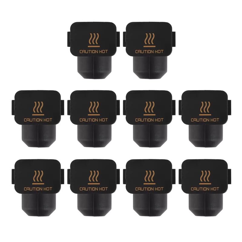 Serplex® 10pcs A1 Mini Silicone Heat Sleeve Hotend Heater Block Silicone Socks of 3D Printer Parts & Accessories, High Temperature Extruder Heating Block Silicone Cover for Bambu Lab A1/A1 Mini-Black