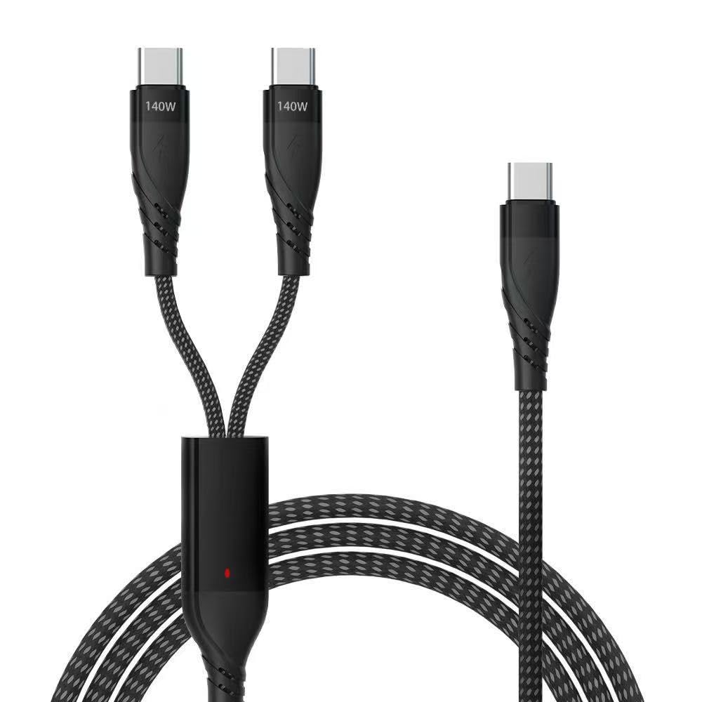 Verilux® Braided 2-in-1 USB C to USB C Cable