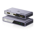 Verilux HDMI Splitter for TV and Gaming Consoles featuring 4K 60Hz Support | Plug and Play