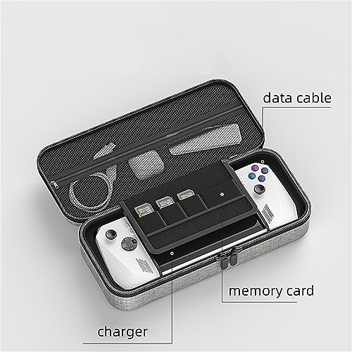 ZORBES® Carrying Case for Rog Ally Accessories Portable Handbag EVA Organizer with Handle Waterproof Protective Storage Bag Travel Console 2 PCS