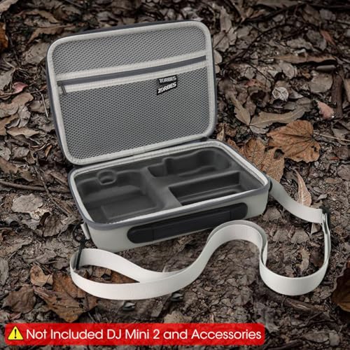 ZORBES® Carrying Case for DJI Mini 2 Mini 4K Portable Compact Storage Bag Hard with Strap Travel Compatible SE Fly More Combo Accessories Only 2 PCS