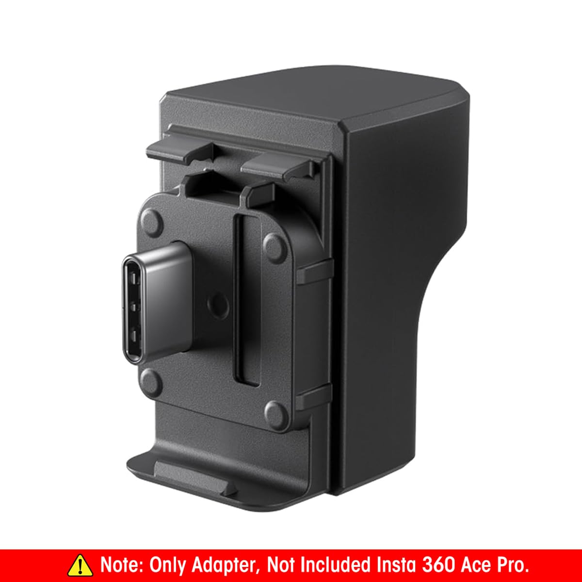 Verilux® Mic Adapter for insta360 X4, External Microphones Type-C and 3.5mm Audio Ports Compatible with Insta360 X4 Pro 2 in 1 Audio Mic and Charging Adapter Mount, Insta360 X4 Accessories