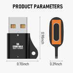 Verilux® USB to USB C 2-in-1 OTG Adapter & TF Card Reader for PC Laptop - Black Fast Charging, High-Speed Data Transfer, Easy File Sharing Indian Consumer's Choice