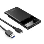 Verilux Hard Drive Enclosure for 2.5 Inch SSD and HDD featuring Tool Free Design | USB 3.0 SATA Case