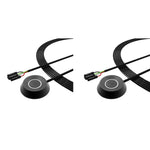 Verilux Desktop LED Computer Power Button for PC | with USB 2m Cables and Self Adhesive 2pcs