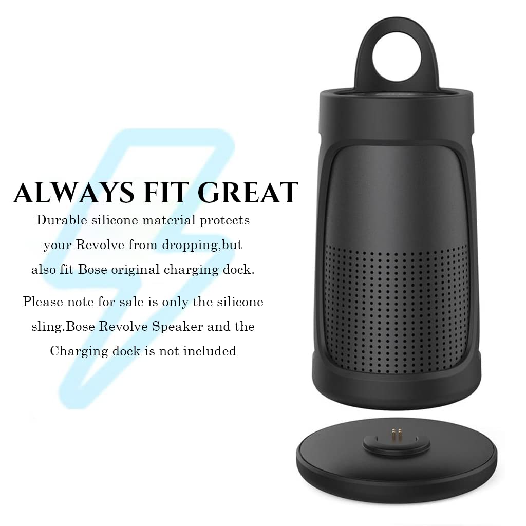 Verilux Silicone Case for Bose SoundLink Revolve Series II with Anti Slip Bottom and Handle