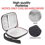 ZORBES® Storage Bag for Samsung T7 Touch Portable SSD Shockproof Travel Organizer Case with Handstrap for 500Gb 1Tb 2Tb USB 3.2 External SSD Only Bag Black 2PCS