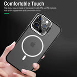 ZORBES® Phone Case for iPhone 14 Pro Max, Compatible with MagSafe, Matte Black TPU Protective Phone Case with 2 in 1 Camera Protective Bracket, Anti-scratch Protective Phone Case for iPhone 14 Pro Max