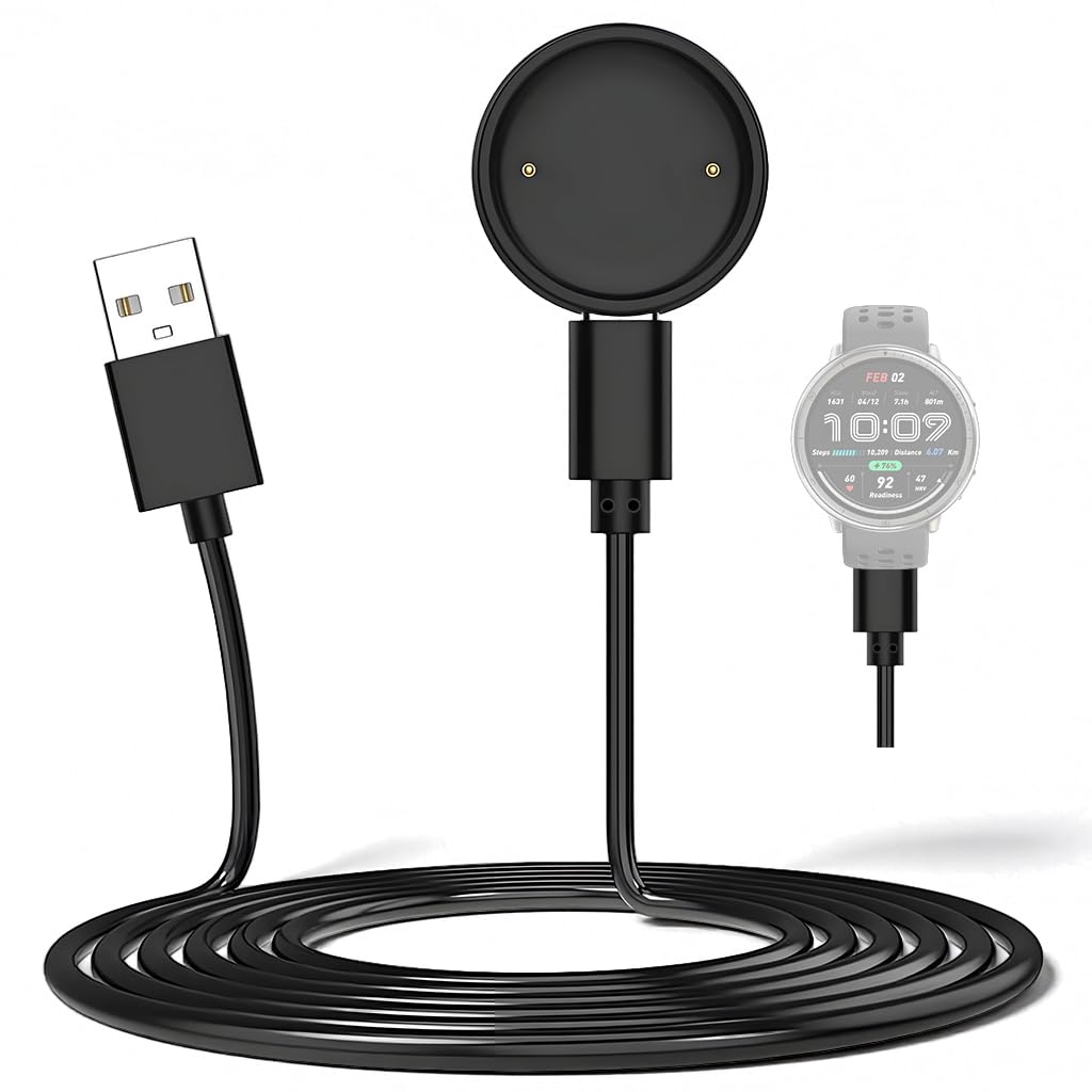 ZORBES® Compatible with PLAUD Note AI Voice Recorder, USB C to 4-Pin Magnetic Connector 3.3ft PVC USB C Charging Cable Replacement, Plug and Go, Secure Magnetic Attachment