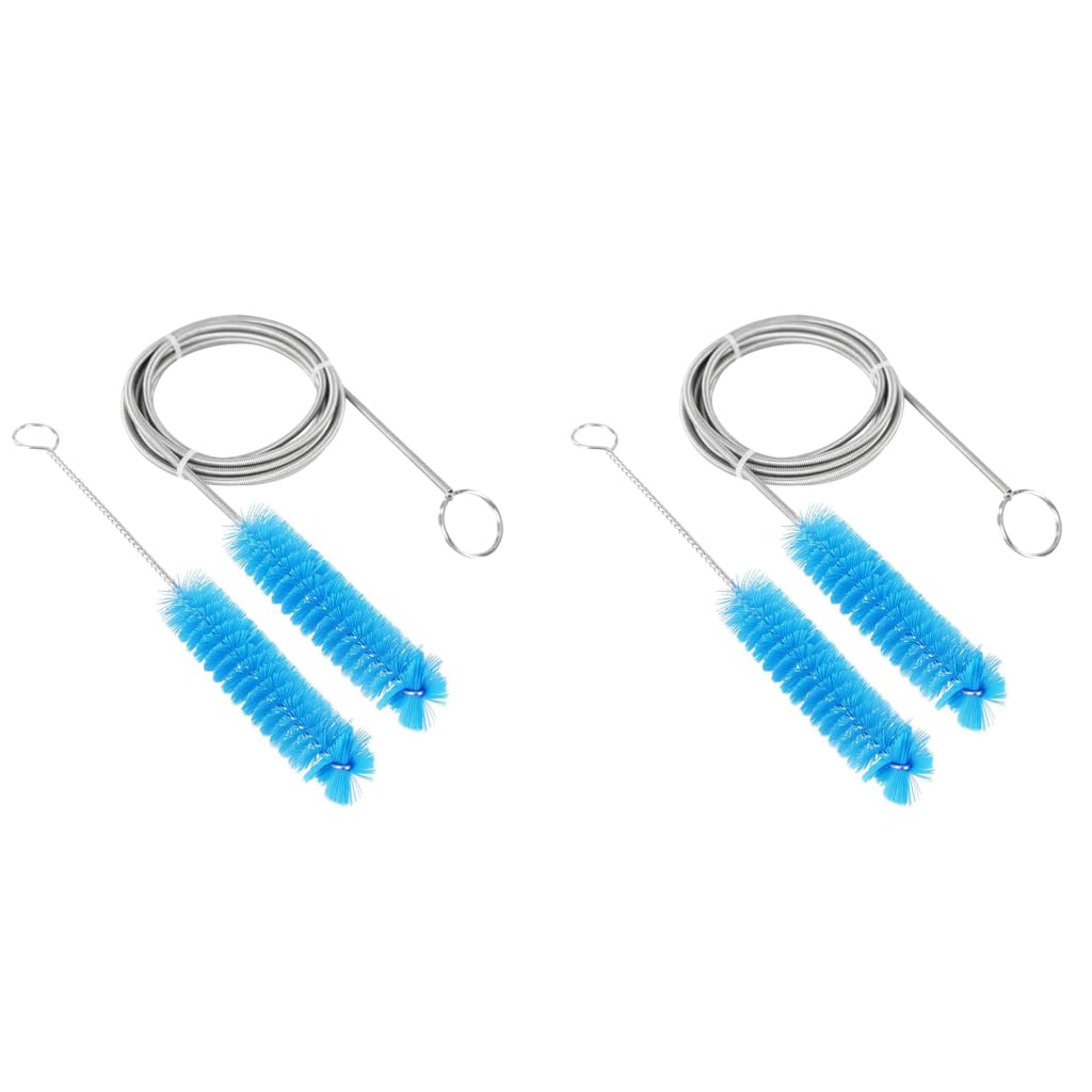 Serplex® 6.5Ft Flexible Stainless Steel CPAP Tube Cleaning Brush with 7 Inch Spiral Handy Wire Bristle for Standard 22mm Diameter Tubing 2 PCS