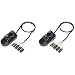 Verilux Desktop Computer Power Switch for PC with 2 in 1 On Off and Restart Buttons | LED Light Design