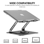 Verilux Laptop Stand for Desk, Adjustable Laptop Stand 360 ¡ã Rotatable Laptop Holder for 10-16Laptop, Laptop Stand for Table, Portable Laptop Stand for MacBook Pro/Air, Laptop Holder for Desk