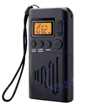 ZORBES® Portable Radio Personal Radio, Travel Transistor Radio LCD Walkman Radio Music Player Battery Operated Mini AM FM Radio with Handstrap, Not Included Battery
