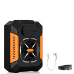 Verilux Waist Belt Fan for Outdoor Activities with 5000mAh USB Rechargeable Battery and LED Flashlight