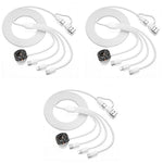Verilux Multi Type C Cable for iPhone and Galaxy featuring 1.2m Length & Magnetic Charging | 4 in 2 Fast Charger