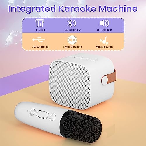 ZORBES® USB Bluetooth Speaker with Microphone, Portable Mini Bluetooth Speaker, Support Phone, Laptop, Earphone, TF Card, 1500mAh Speaker Wireless Bluetooth Microphone Set for Party, Camping, Karaoke