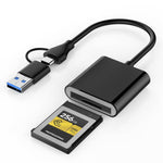 Verilux Card Reader for CFexpress Type B with USB 3.2 10Gbps Transfer Speed | Dual Type C and USB Design